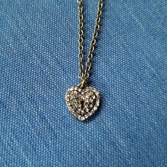 Betsey Johnson Pavé Stone Heart Necklace - Picture 3 of 13